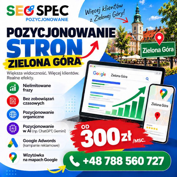 Pozycjonowanie stron Zielona Góra