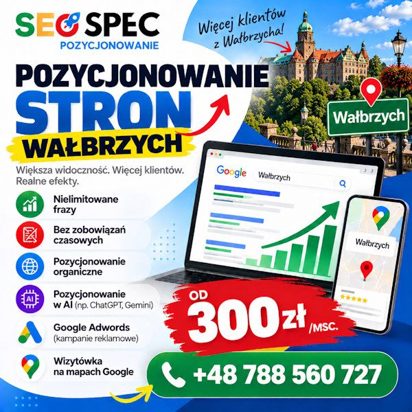 Pozycjonowanie stron Wałbrzych