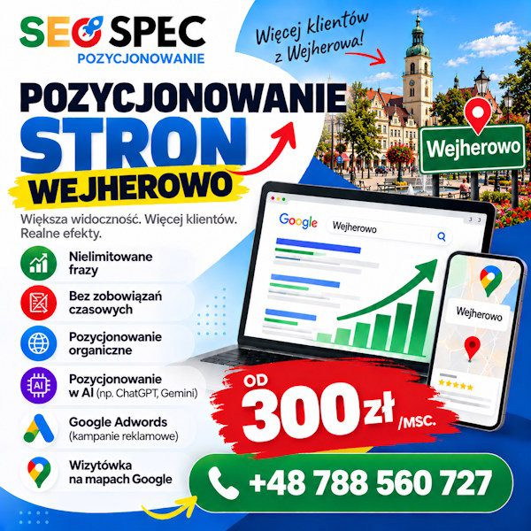 Pozycjonowanie stron Wejherowo