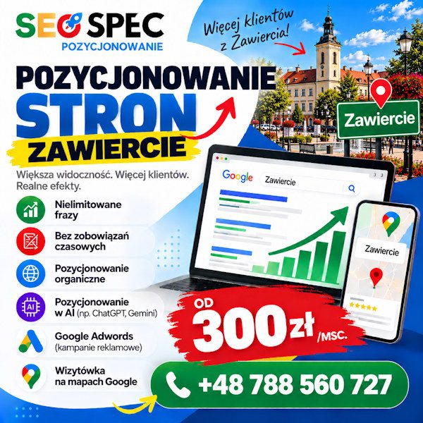 Pozycjonowanie stron Zawiercie